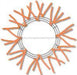 15"WIRE,25"OAD-PENCIL WORK Form Orange XX750420 - DecoExchange