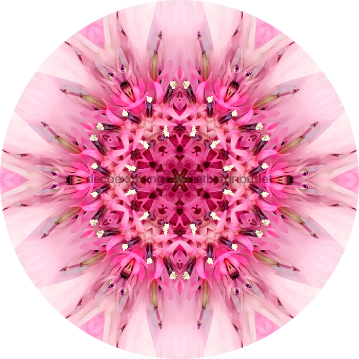 Geometric Flower Center Pink Decoe-Fc-0007 6 metal