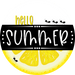 Hello Summer Lemon Sign Decoe-4093-Dh 18 Wood Round