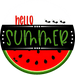 Hello Summer Watermelon Sign Decoe-4092-Dh 18 Wood Round