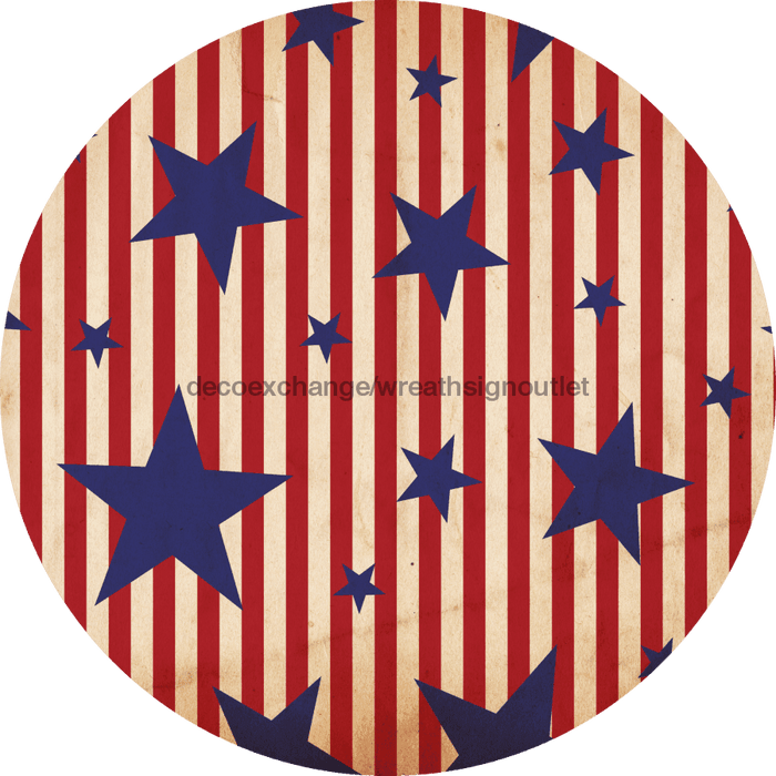 Patriotic Flower Center Decoe-Fc-0022 6 metal