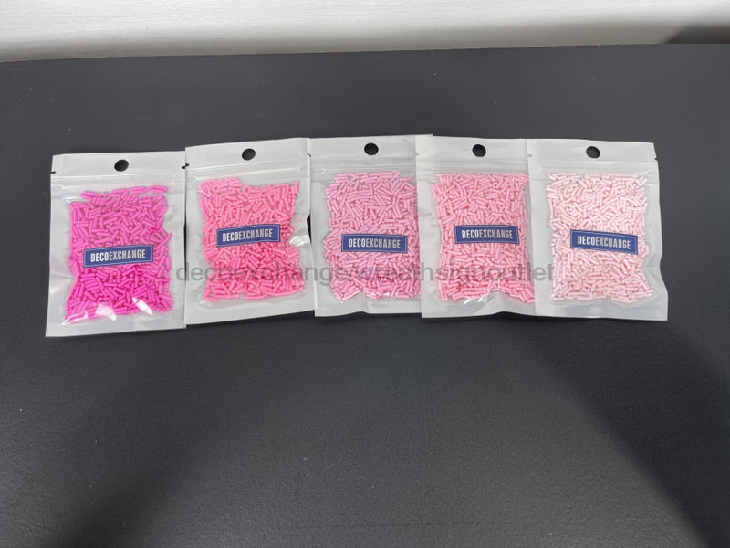 Shades of Pink Fake Bake Sprinkles - Pack of 5 - DECOE-012 Faux Sprink —  DecoExchange®