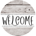 Welcome Door Hanger Sign Wood Stain Decoe-4145-Dh 18 Round