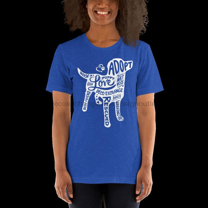 White - Dog Silhouette - Short Sleeve T-Shirt - Unisex - DecoExchange - DecoExchange