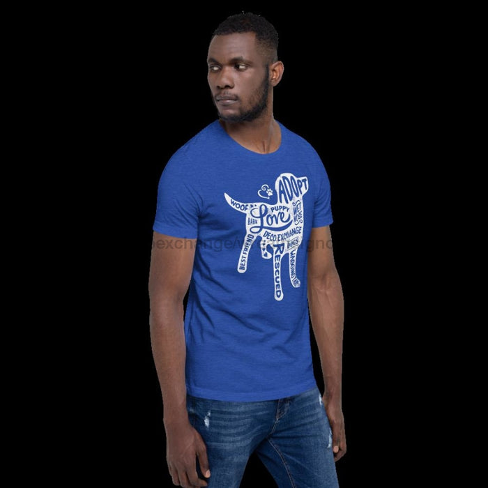 White - Dog Silhouette - Short Sleeve T-Shirt - Unisex - DecoExchange - DecoExchange