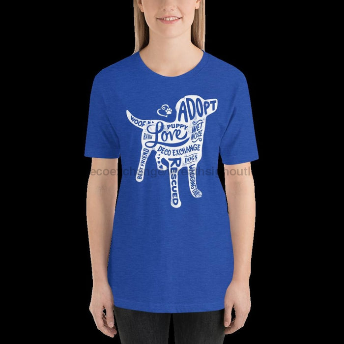 White - Dog Silhouette - Short Sleeve T-Shirt - Unisex - DecoExchange - DecoExchange