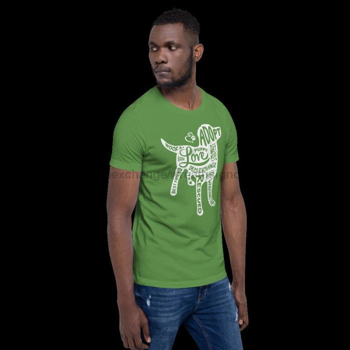 White - Dog Silhouette - Short Sleeve T-Shirt - Unisex - DecoExchange - DecoExchange