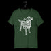 White - Dog Silhouette - Short Sleeve T-Shirt - Unisex - DecoExchange - DecoExchange