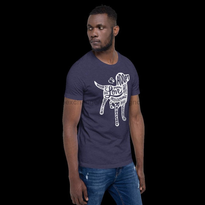 White - Dog Silhouette - Short Sleeve T-Shirt - Unisex - DecoExchange - DecoExchange