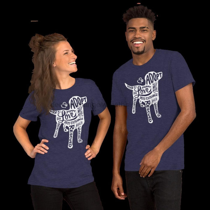 White - Dog Silhouette - Short Sleeve T-Shirt - Unisex - DecoExchange - DecoExchange