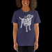 White - Dog Silhouette - Short Sleeve T-Shirt - Unisex - DecoExchange - DecoExchange