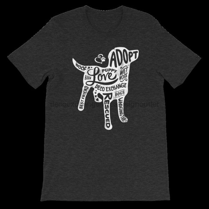 White - Dog Silhouette - Short Sleeve T-Shirt - Unisex - DecoExchange - DecoExchange