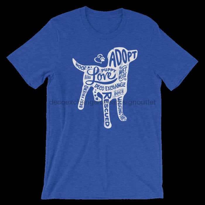 White - Dog Silhouette - Short Sleeve T-Shirt - Unisex - DecoExchange - DecoExchange