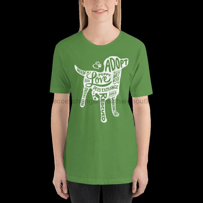 White - Dog Silhouette - Short Sleeve T-Shirt - Unisex - DecoExchange - DecoExchange