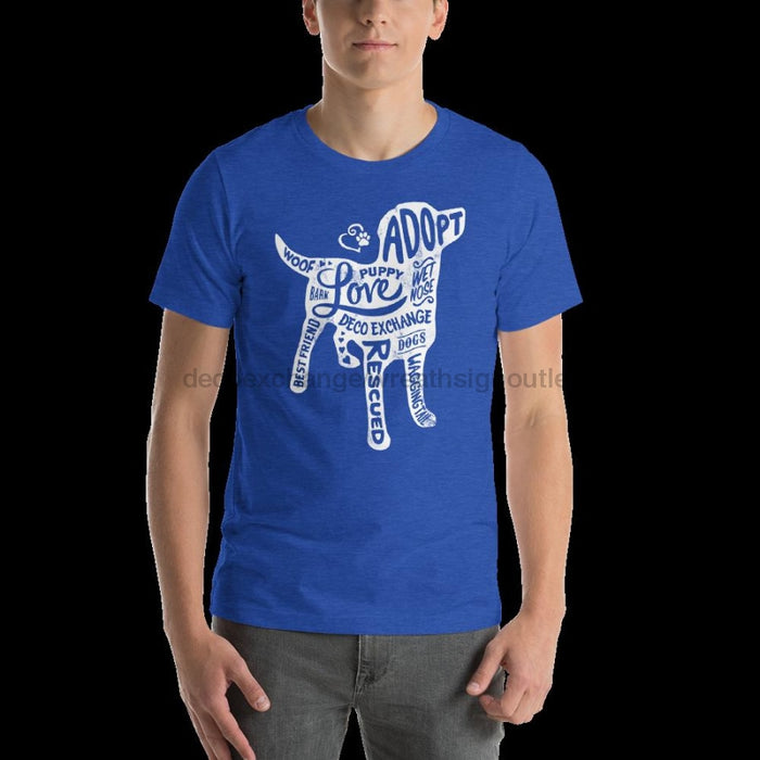 White - Dog Silhouette - Short Sleeve T-Shirt - Unisex - DecoExchange - DecoExchange