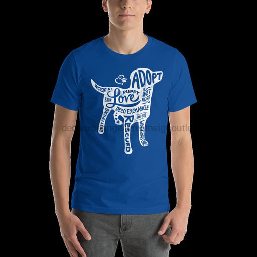 White - Dog Silhouette - Short Sleeve T-Shirt - Unisex - DecoExchange - DecoExchange